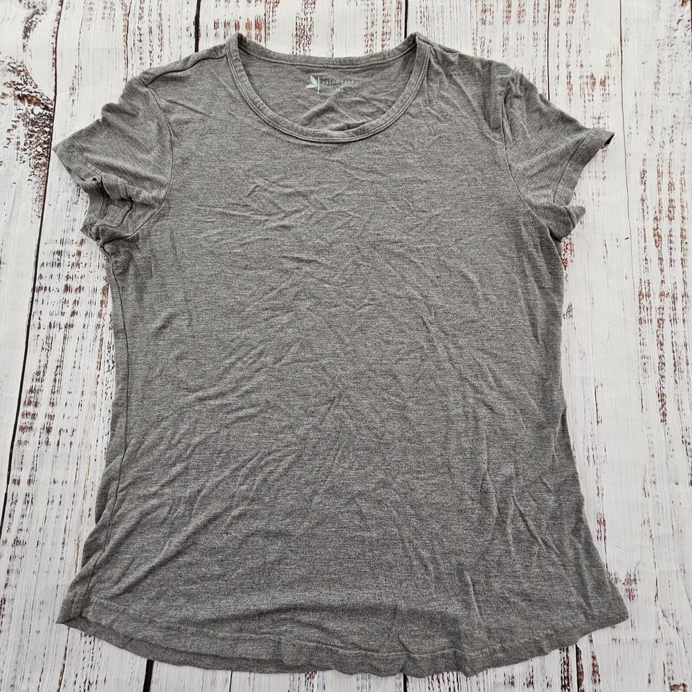 Shedo Lane UV‎ Apparel Gray Short Sleeve T-Shirt Women's L